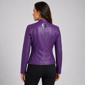 Veste en cuir pour femme, conçue pour le confort, la durabilité et un style élégant et décontracté, idéale pour les voyages, les événements décontractés et les garde-robes modernes. - Product Image 3