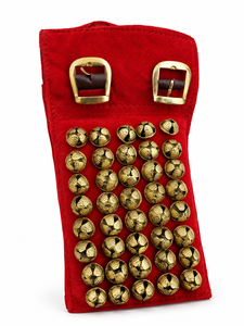 Chevillères en métal plaqué avec clochettes en laiton pour la danse classique traditionnelle Bharatanatyam, Kathak et danse folklorique - Product Image 3