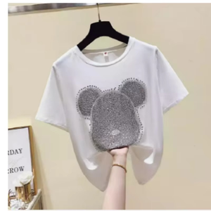 Nouvelle Arrivée T-shirts de Fitness Personnalisés de Haute Qualité pour Femmes Grandes Tailles en Coton/Fibre de Bambou Respirant à Séchage Rapide Épaules Tombantes - Product Image 6