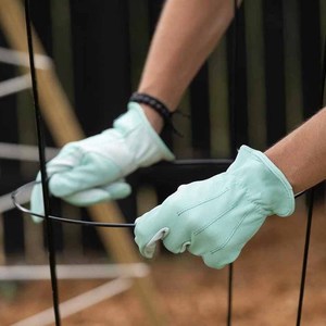 Gants de travail en cuir de chèvre, robustes, pour la sécurité industrielle, protection des mains, performance optimale, gants de jardinage - Product Image 6