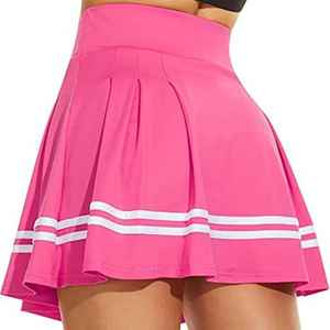 Minifalda Plisada de Moda para Mujer, con Bordado Floral, Cintura Elástica con Cordón Ajustable, Estilo Urbano - Product Image 6