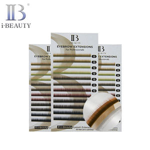 Extensions de cils I-BEAUTY - Extensions de sourcils ib, couleurs mélangées, cils individuels, fabrication coréenne de haute qualité - Product Image 1