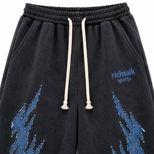 Pantalon de survêtement décontracté pour homme, noir, taille mi-haute, avec cordon élastique, séchage rapide et respirant, style hiver - Product Image 4
