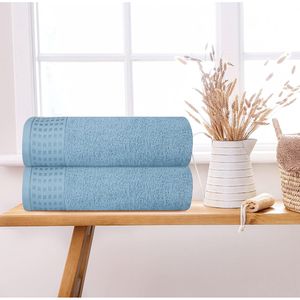 Juego de 2 Toallas de Baño Extra Grandes de 28x55 Pulgadas, 100% Algodón, Ultra Suaves, Altamente Absorbentes, de Secado Rápido y Ligeras - Product Image 3