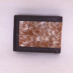 Portefeuille court en cuir véritable sur mesure, design simple, fermeture ouverte, porte-cartes pour homme, fabriqué à la main, portefeuilles en cuir de vachette durable - Product Image 2