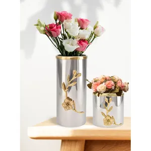 Luxury Wedding Decorative Stainless Steel Iron Handmade Eco-Friendly Coastal Design Flower <b>Vase</b> for Premium Celebration Styling - Product Image 6