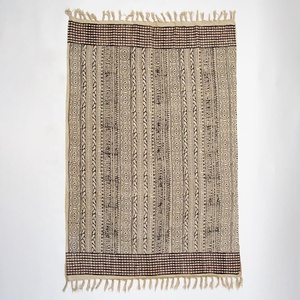 Vente en gros Couverture en coton de luxe imprimé Main Block Décoration intérieure Jeté Salon Couverture Jeter Housse de canapé - Product Image 2