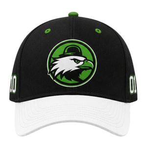 Gorra de Béisbol Blanca y Negra, Clásica, Ajustable, con Cierre a Presión, con Logotipo del Equipo Bordado, Gorra Deportiva para Uso en Exteriores - Product Image 1