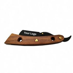 Premium Stainless Steel <b>Straight</b> Edge <b>Razor</b> with Wooden Handle Professional Barber Shaving Tool for Hair Cutting and Beard Groom - Product Image 5
