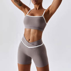 Shorts Deportivos para Mujer, Cintura Alta, Ligeros, Ecológicos, de Secado Rápido, Transpirables, Tejido Elástico, Ideales para Gimnasio, Fitness, Running, Yoga - Product Image 3