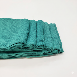 <b>Green</b> 100% Cotton <b>Hand</b> Bath <b>Towel</b> Absorbent Surgical Huck <b>Towel</b> Medical Use Hospital - Product Image 3