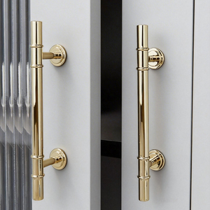 Furniture <b>Handle</b> Solid Brass Cabinet Door Long <b>Pulls</b> <b>Light</b> Luxury Cabinet Wardrobe Cabinet Drawer Door <b>Handle</b> - Product Image 1