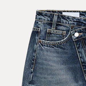 Minifalda Cruzada con Cierre de Botones para Mujer 2026 / Falda Cruzada Minimalista para Mujer, Estilo Elegante, Fabricación OEM, Proveedor Mayorista - Product Image 5