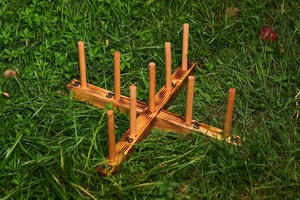 Jeu de lancer d'anneaux mural haut de gamme en bois d'acacia pour l'intérieur et l'extérieur, idéal pour les enfants, formes géométriques, toutes saisons, vente en gros - Product Image 6