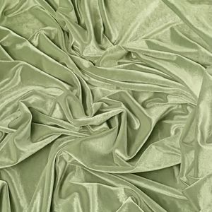 Beautiful Pista Green Velvet Fabric 100% Polyester Wrinkle Resistant Medium Weight Solid Pattern Designed <b>for</b> High Quality - Product Image 5