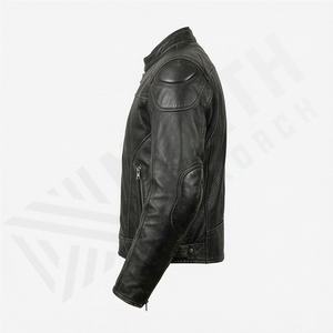 Veste de moto en cuir véritable pour homme de qualité supérieure, nouvelle arrivée, vestes de moto d'hiver, protections amovibles, personnalisables - Product Image 3