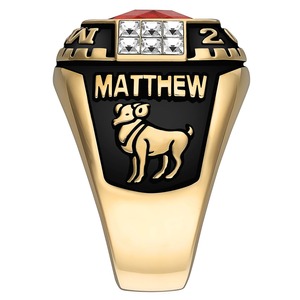 Anillo de Graduación Personalizado de Plata de Ley 925 para Hombre, con Piedra de Nacimiento, Anillo Escolar o Universitario, Regalo de Graduación Personalizado para Estudiantes - Product Image 3