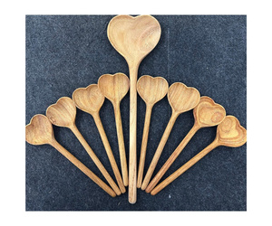 Cucharas Modernas de Madera Natural Ecológicas Hechas a Mano para Café y Té, para Uso Doméstico, al por Mayor - Product Image 1