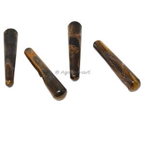 Baguette de massage Peach Moonstone Baguette de massage lisse de haute qualité pour la mise à la terre et la guérison - Product Image 3