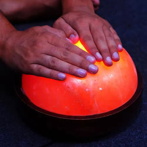 Lampe de sel himalayenne de forme dôme de qualité supérieure, éclat naturel, lampe de sel himalayenne de forme dôme, décoration d'intérieur - Product Image 4