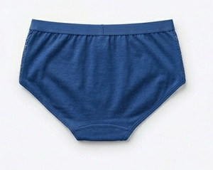 Braguitas Invisibles de Algodón y Spandex con Encaje Azul y Logotipo Personalizado para Mujer, Tejido Transpirable Sin Costuras - Product Image 2
