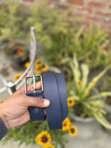 Elegante Cinturón Formal Vintage de Cuero Genuino Hecho a Mano para Hombre con Bordado, Hebilla de Cobre Estilo Western Resistente, 3.5cm de Ancho, 120cm de Largo - Product Image 3