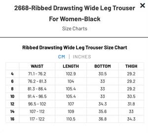 Pantalon de survêtement en molleton noir pour femme, coupe large, décontracté, avec cordon de serrage, taille mi-haute, ample, tricoté, longueur intégrale, pour la détente - Product Image 5