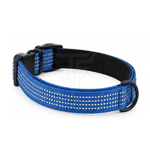 Ensemble collier et laisse pour chien avec sangle de cou réglable en néoprène solide, boucle sécurisée, anneau en D, coutures soignées pour chiens - Product Image 3