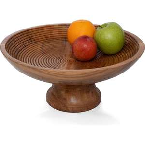 Bol en bois de style nordique, bols décoratifs pour servir les aliments, accessoires de décoration de table, design moderne, bol à fruits, décoration de la maison - Product Image 5