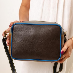 Bolso cruzado de punto de bota de cuero de ante genuino tostado Vintage para mujer, bolso de diseñador con grabado láser individual, portátil de invierno - Product Image 2