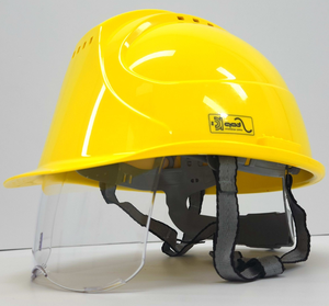 Casco industrial con visera y tapa de seguridad ventilada con certificado de tipo certificado CE EN397 EN166 de Corea del Sur, casco - Product Image 4