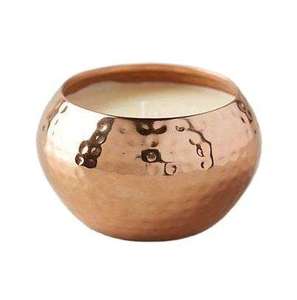Juego de Portavelas de Latón Dorado Martillado con Tapa, Forma Cilíndrica, Decoración para el Hogar, Resistente al Calor, Portavelas Votivo, Navidad - Product Image 2