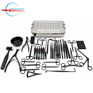Ensemble d'instruments de rhinoplastie avancés entièrement recouverts de titane noir pour la chirurgie ORL et plastique - Product Image 1
