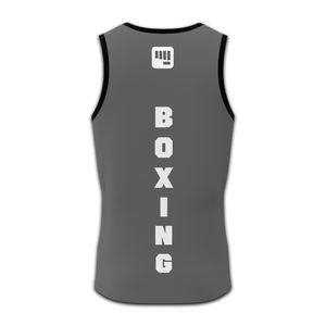 เสื้อกล้ามชกมวยสไตล์โปร สำหรับนักมวยสมัครเล่นและมืออาชีพ ผลิตจากโพลีเอสเตอร์ 100% ทรงเข้ารูป ระบายอากาศได้ดี และแห้งเร็ว DFW - Product Image 5