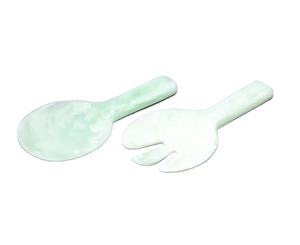 Cucharas de mesa de resina elegantes hechas a mano, vajilla artesanal, cucharas para servir para cenas finas - Product Image 3