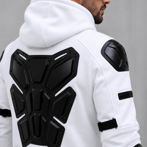 Hoodies de moto professionnels 100% coton, équipement de conduite sur route personnalisé, imperméable, coupe-vent et chaud pour les motards en hiver - Product Image 5