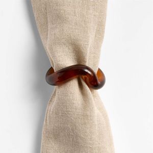 Juego de servilleteros de resina hechos a mano de lujo para una decoración elegante de la mesa de comedor y accesorios para eventos de boda - Product Image 4