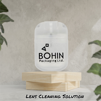 Kit Pembersih Lensa Kacamata Pola Kotak Logo Berkualitas Tinggi yang Dapat Disesuaikan, Perawatan Kacamata Hitam dan Kacamata Biasa, Bebas Alkohol, Bio-Tech 20ml
