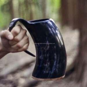 Meilleur mug en corne Trinkhorn fabriqué à la main par Tayyab Handicraft - Product Image 1