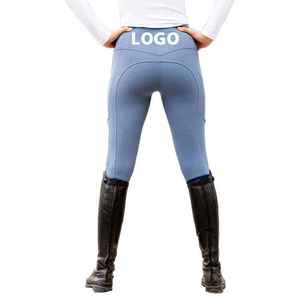 Custom Logo Performance Equestrian Trousers With Non <b>Slip</b> Technology And Superior Comfort Fit Wear Horse Riding Breeches - Product Image 5