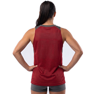 Camiseta de Lacrosse para Mujer, de Alta Calidad, Sublimada, Cuello en V, sin Mangas - Product Image 2