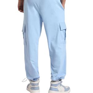 กางเกงวิ่งขายาวสำหรับผู้ชายทรงหลวมโอเวอร์ไซส์โลโก้ตามสั่ง - Product Image 4