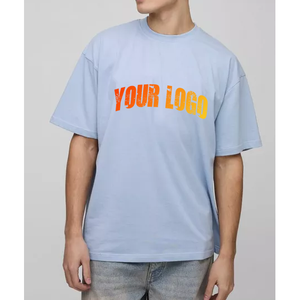 T-shirt homme personnalisé de haute qualité, design uni, tissu épais 220G, 100% coton, t-shirts pour hommes - Product Image 1