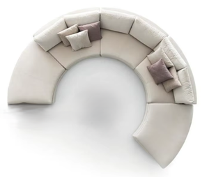 Sofá de recepción redondo para oficina, sofá para área de recepción, sofá redondo para sala de espera, sofá redondo para vestíbulo de hoteles - Product Image 4