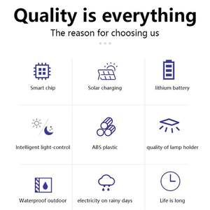 Lampe murale extérieure solaire étanche pour jardin, patio, terrasse, clôture - Éclairage haut et bas pour l'extérieur - Product Image 3