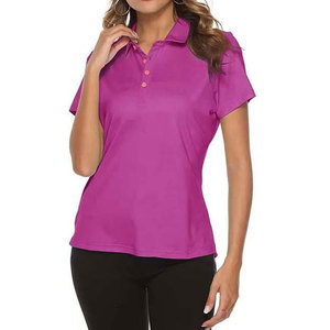 Camiseta Polo de Golf Personalizada al por Mayor para Mujer, de Secado Rápido, Transpirable, Lisa, con Logotipo Personalizado, Camiseta Polo Estampada Informal para Golf - Product Image 3