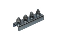 Connecteur de barre omnibus à pince EOT pour grues, 4 pôles, largeur de faisceau 35 mm, tension nominale 250 V, assemblage de joint en cuivre pour rail d'alimentation industriel