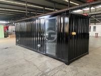 Atelier modulaire portable en conteneur entièrement équipé Etodevice de 20 pieds pour travaux de réparation, idéal pour la ferme, le jardin ou comme remise à outils.