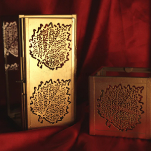 Set of 3 Black Metal <b>Candle</b> Votive Holders 4 Inch High Lattice Cut Work Iron Votive Holders - Product Image 5