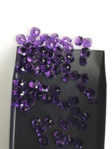 Natural African Amethyst 6MM Cushion Cut Purple Certified Best Quality Loose Gemstone for Jewelry Making - Product Image 5